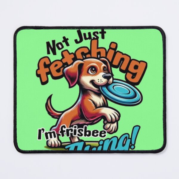 Item preview, Not Just Fetching – Frisbee Flying Dog Athlete designed and sold by GenZFashion000.