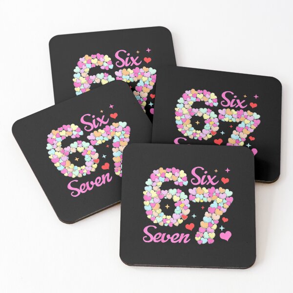Item preview, Six Seven 67 Candy Heart Valentine Cute Number  designed and sold by gladysenglish.