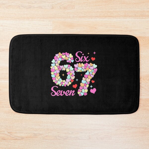 Item preview, Six Seven 67 Candy Heart Valentine Cute Number  designed and sold by gladysenglish.