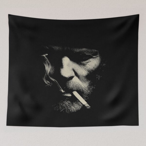Item preview, Low Key Pirate Smoking Cigarette Portrait designed and sold by k3rstman1.