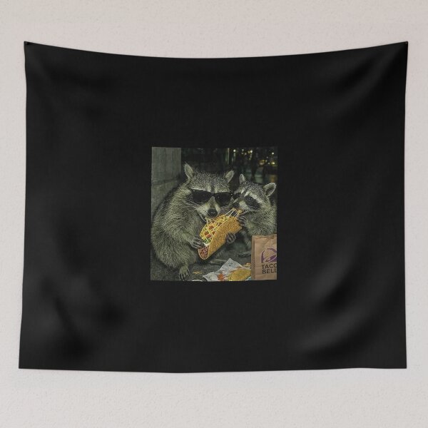 Item preview, Raccoon Eating Tacos designed and sold by hargisnamocho.