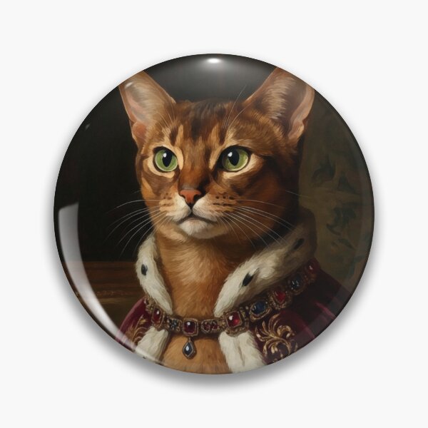 Item preview, Royal Abyssinian Cat Renaissance Portrait designed and sold by Rutvain.