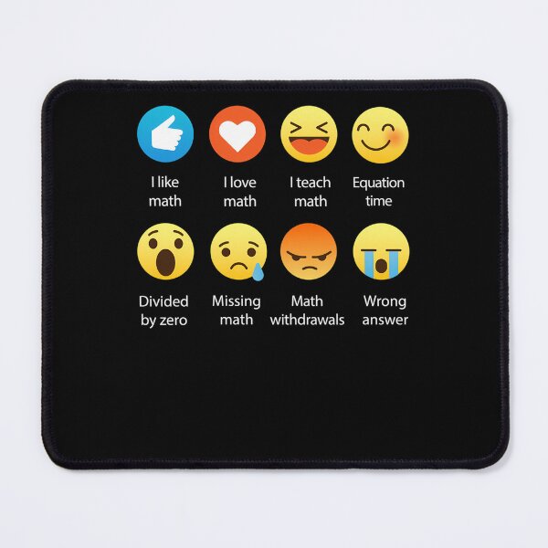 Item preview, I Love Math Emoji Emoticon Funny Mathematics Graphic designed and sold by Saknarong Mahima.