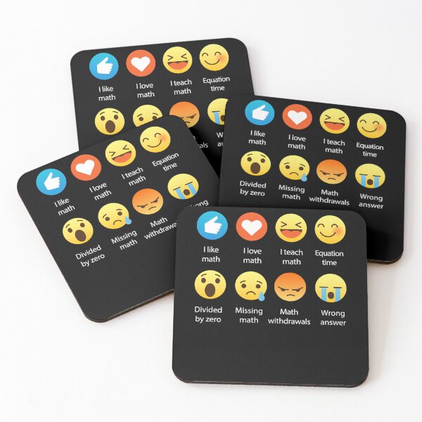 Item preview, I Love Math Emoji Emoticon Funny Mathematics Graphic  designed and sold by Saknarong Mahima.