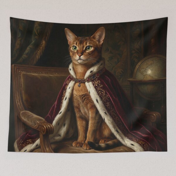 Item preview, Royal Abyssinian Cat Renaissance Portrait designed and sold by Rutvain.