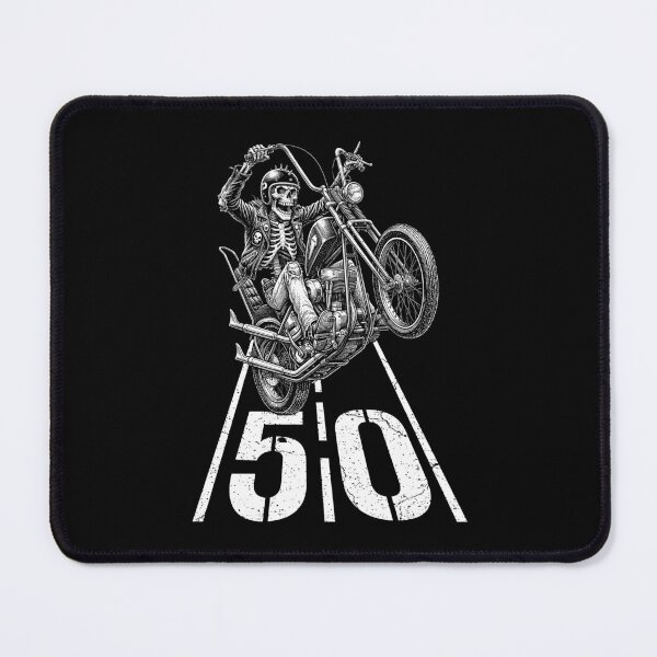 Item preview, 50th Birthday Motorcycle Funny Biker Skeleton 50 Speed Limit designed and sold by GrandeDuc.