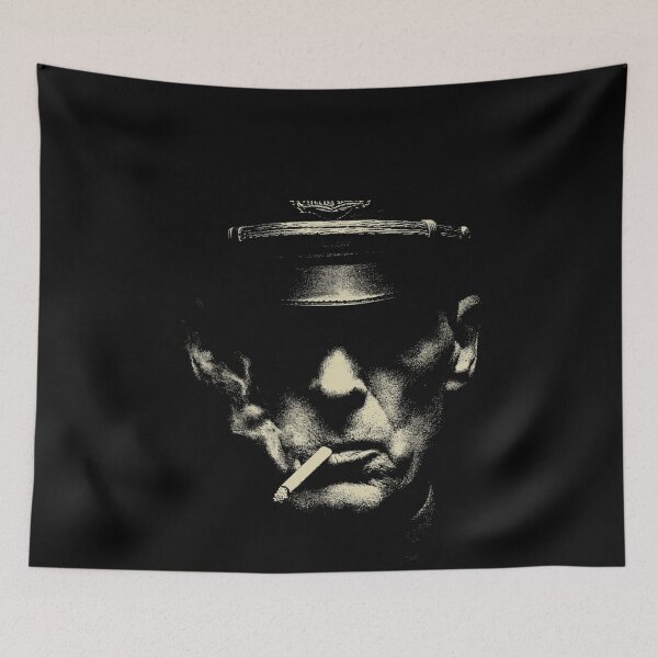 Item preview, Low Key Police Officer Smoking Portrait designed and sold by k3rstman1.