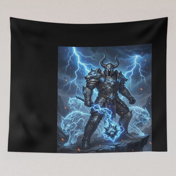Item preview, Wolf Knight in Storm designed and sold by mdiem17.