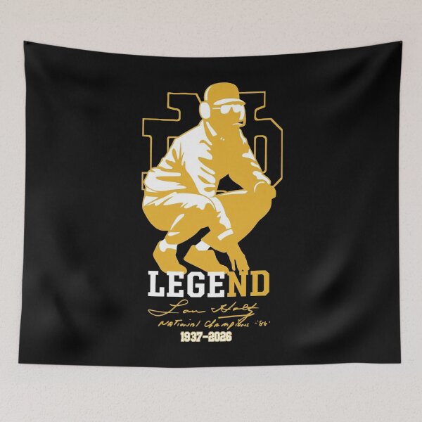 Item preview, Lou Holtz Notre Dame Legend, Play Like A Champion, Lou Holtz ND RIP Notre Legend, Lou Holtz Tribute 1937-2026, Legendary Football Coach Memorial, South Bend Football Legend Legacy, Lou Holtz RIP 2 designed and sold by HyphThonia.