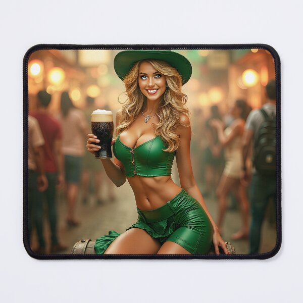 Item preview, Seductive Beautiful Girl on St Patrick's Day designed and sold by Huskyyy Designs.