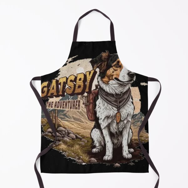 Item preview, Gatsby The Adventurer – Vintage Hiking Dog & Mountain Trail Design designed and sold by GenZFashion000.