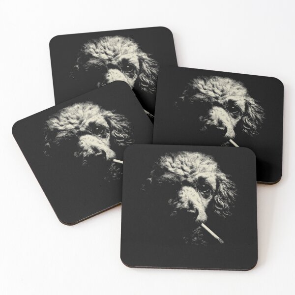Item preview, Poodle Dog Smoking Cigarette Vintage Halftone designed and sold by k3rstman1.