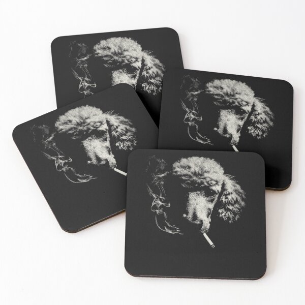 Item preview, Edgy Poodle Smoking Cigarette Low Key Portrait designed and sold by k3rstman1.