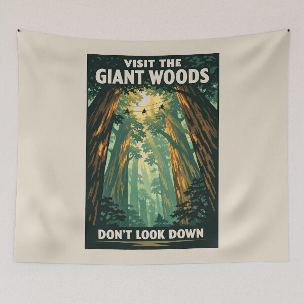 Item preview, The Giant Woods Vintage Travel Poster designed and sold by agearb.