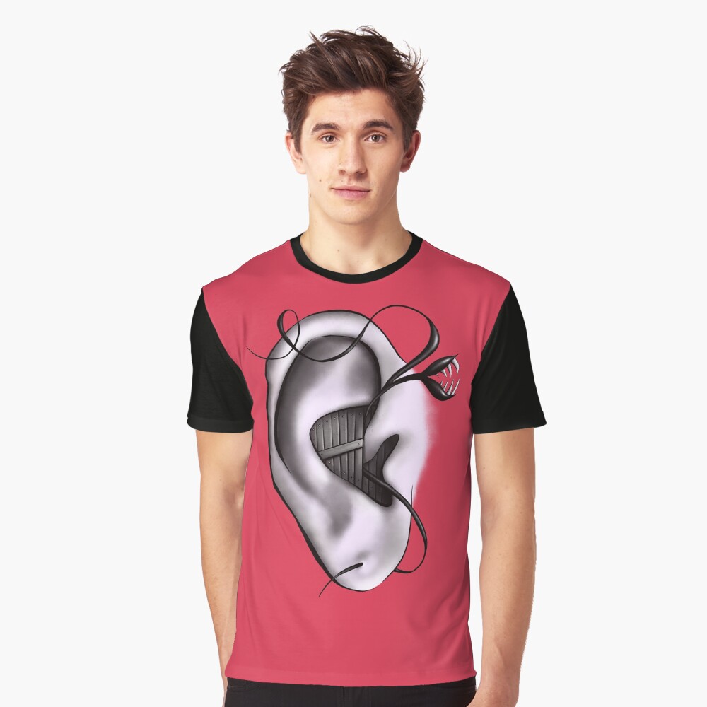 Ear Monster Weird Art Graphic T-Shirt