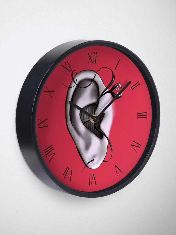 Alternate view of Ear Monster Weird Art Clock