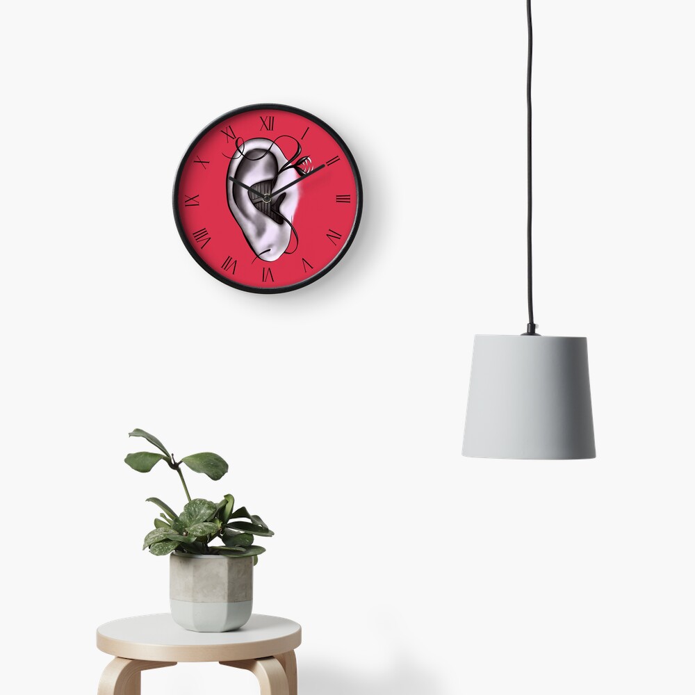Ear Monster Weird Art Clock
