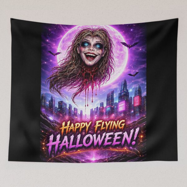 Item preview, Flying Head (Halloween) designed and sold by NubesDesignCH.
