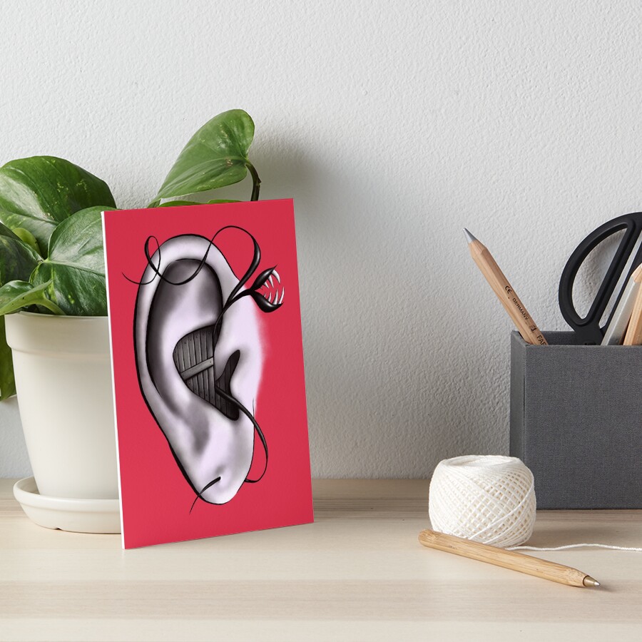 Ear Monster Weird Art Art Board Print