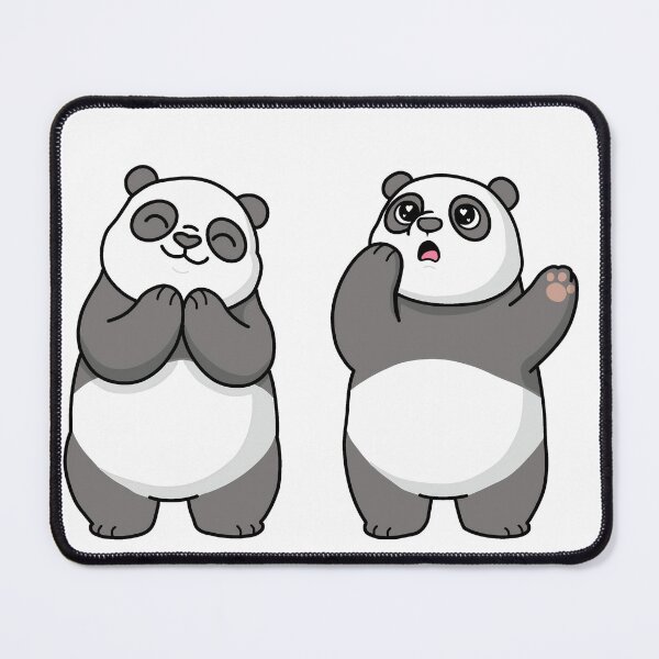 Item preview, Cute Panda Reaction Duo – Kawaii Funny Panda Cartoon designed and sold by JEVANStudio.