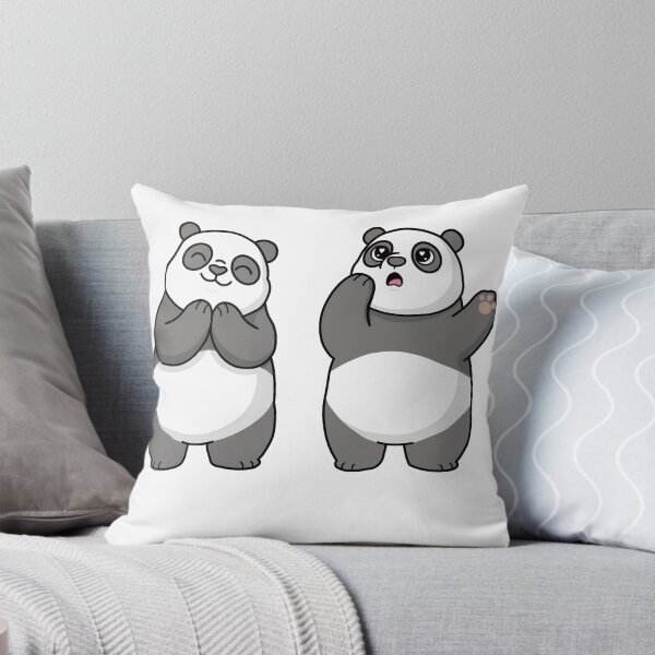Item preview, Cute Panda Reaction Duo – Kawaii Funny Panda Cartoon designed and sold by JEVANStudio.