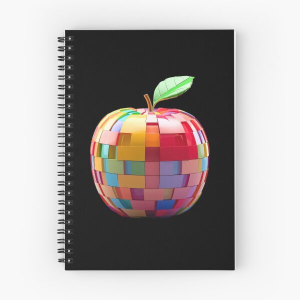 Item preview, Colorful Geometric Apple – Modern Mosaic Fruit Art designed and sold by BinbriArts .