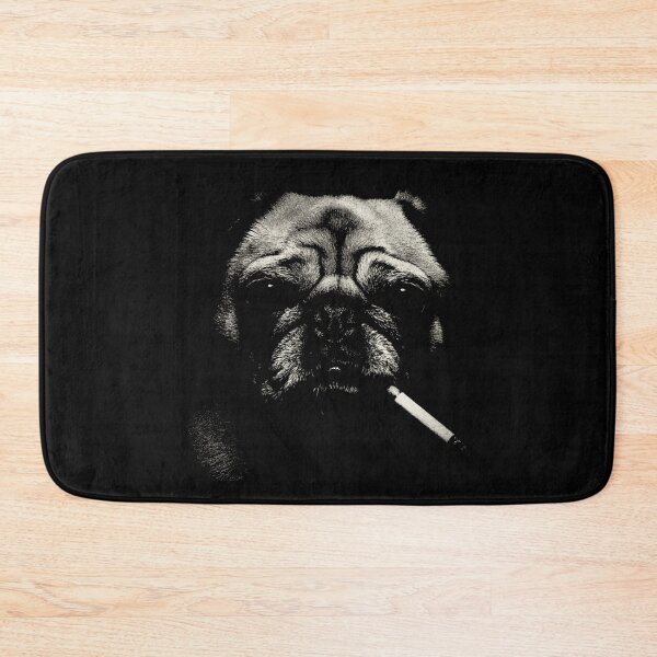 Item preview, Pug Face Smoking Cigarette Dark Low Key designed and sold by k3rstman1.