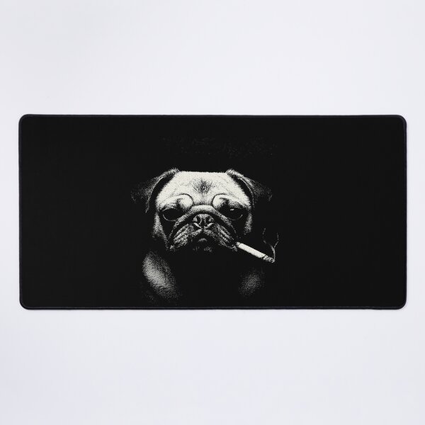 Item preview, Cool Pug Smoking Cigarette Low Key Portrait designed and sold by k3rstman1.