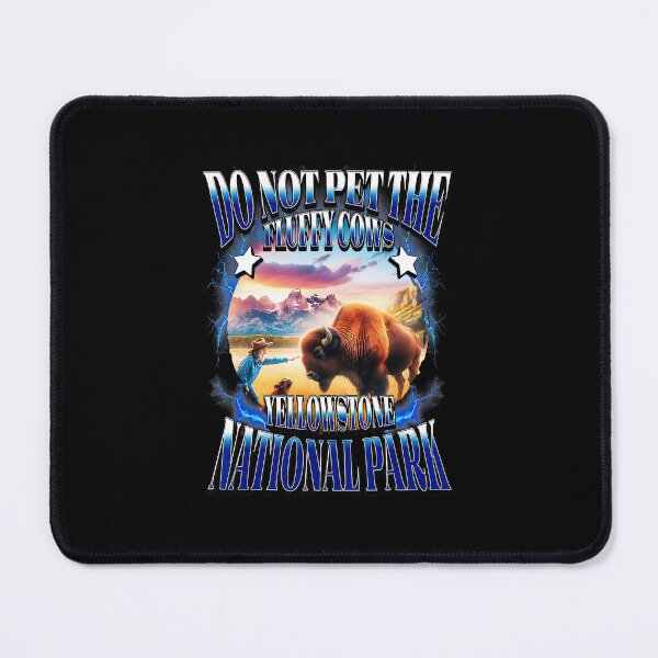 Item preview, Do Not Pet The Fluffy Cows Funny Wildlife Warning Illustration designed and sold by tadmercado.