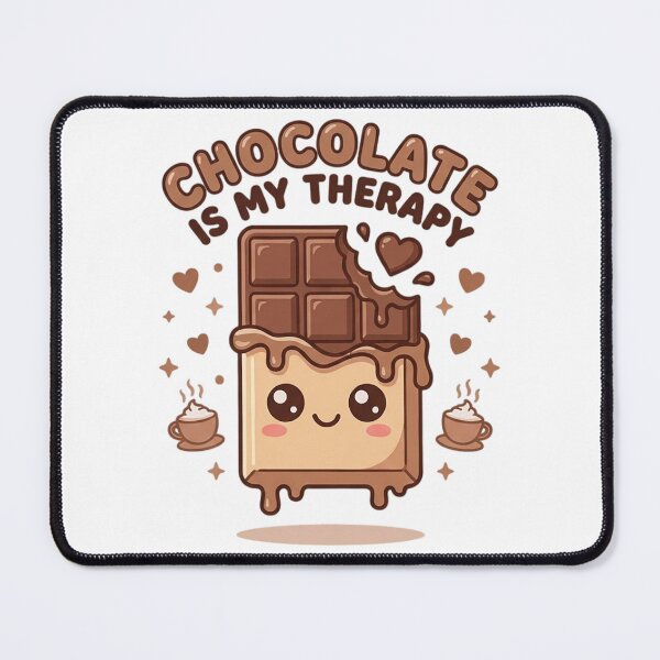 Item preview, Chocolate Is My Therapy – Cute Kawaii Chocolate Bar designed and sold by ChipchaOddities.