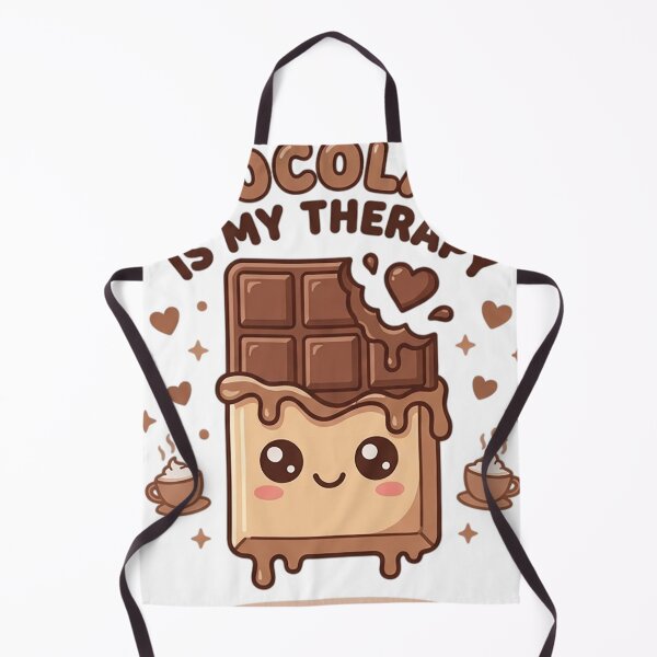 Item preview, Chocolate Is My Therapy – Cute Kawaii Chocolate Bar designed and sold by ChipchaOddities.