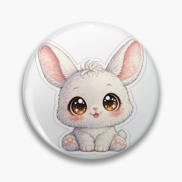 Item preview, Big Head Bunny Cute Sticker designed and sold by VeloraDzyns.