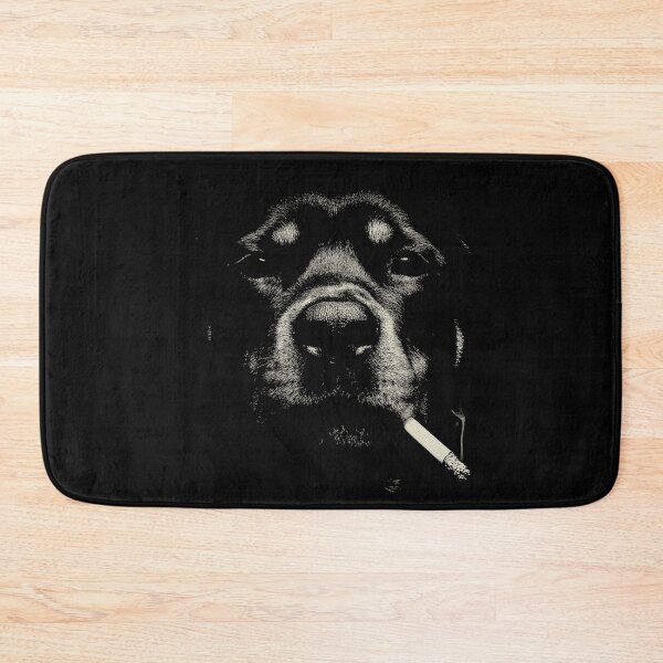 Item preview, Rottweiler Smoking Cigarette Low Key Portrait designed and sold by k3rstman1.