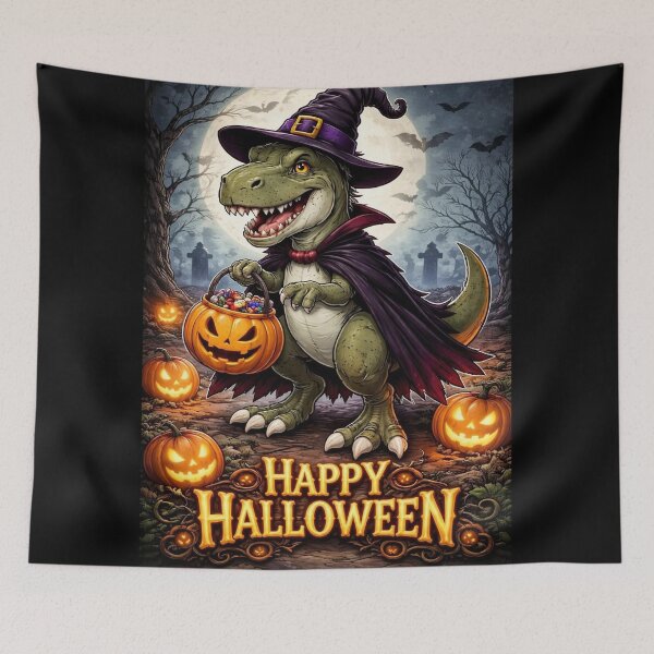 Item preview, Witch T-Rex (Halloween) designed and sold by NubesDesignCH.