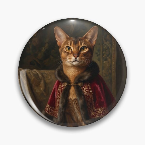 Item preview, Royal Abyssinian Cat Noble Portrait designed and sold by Rutvain.