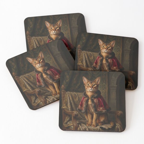 Item preview, Royal Abyssinian Cat Noble Portrait designed and sold by Rutvain.