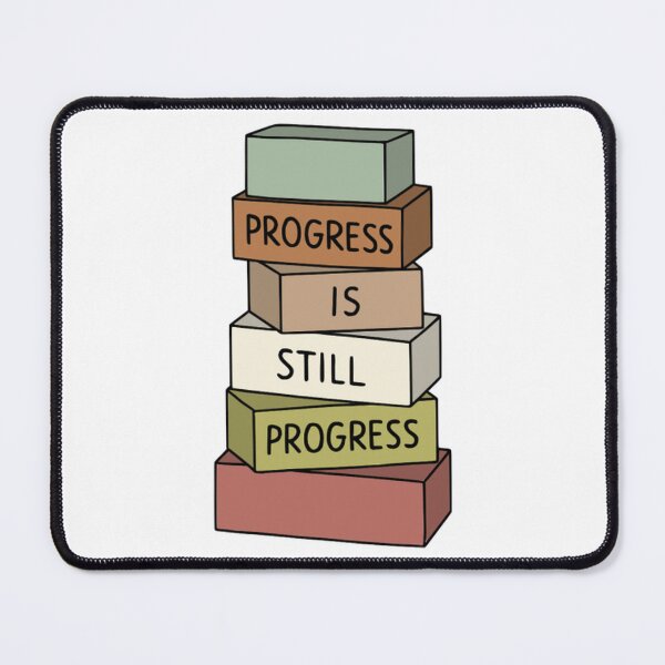 Item preview, Progress Is Still Progress Motivation Quote designed and sold by aesthethink.
