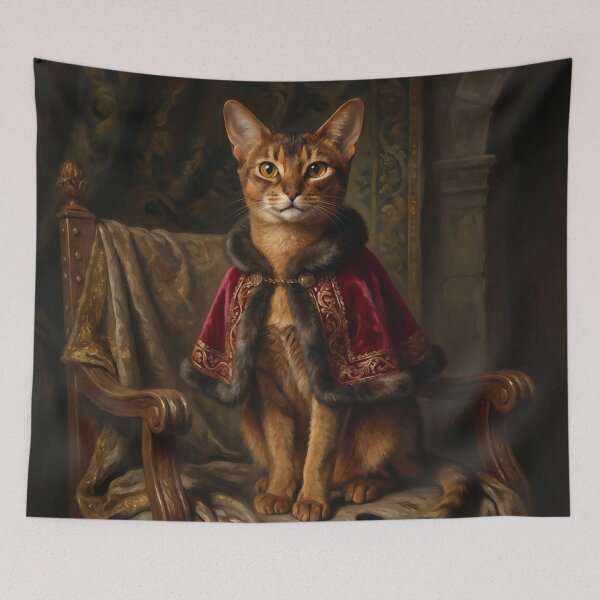 Item preview, Royal Abyssinian Cat Noble Portrait designed and sold by Rutvain.