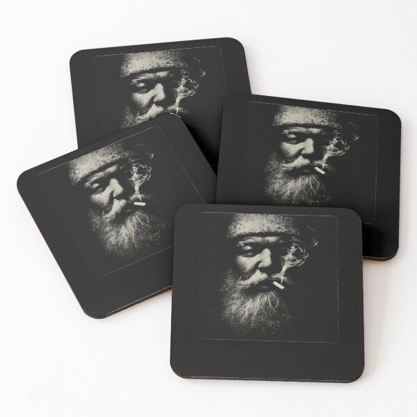 Item preview, Gritty Santa Claus Smoking Cigarette Portrait designed and sold by k3rstman1.