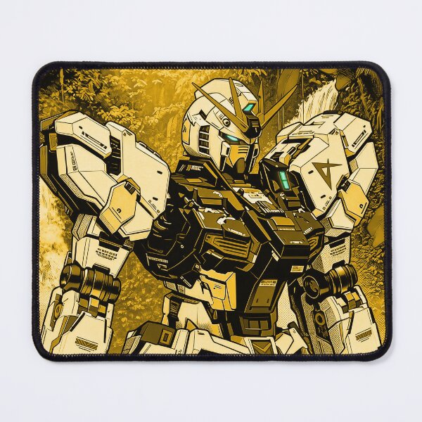 Item preview, gold RX-93 ν Gundam digital imaging vector illustration close up designed and sold by sabartgunpla.