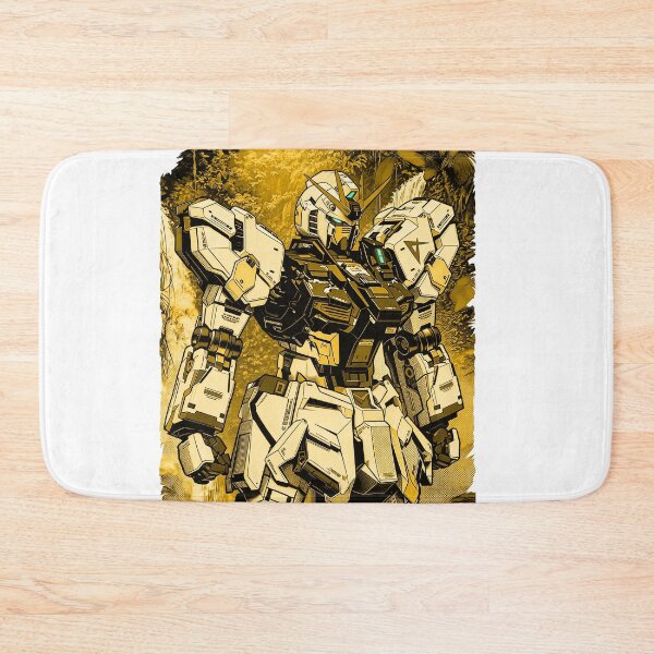 Item preview, gold RX-93 ν Gundam digital imaging vector illustration close up  designed and sold by sabartgunpla.