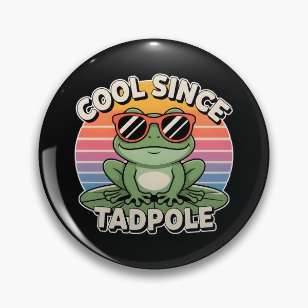 Item preview, Cool Since Tadpole Frog Shirt – Retro 90s Sunglasses Cute Frog Tee designed and sold by ImaginedSpace7.