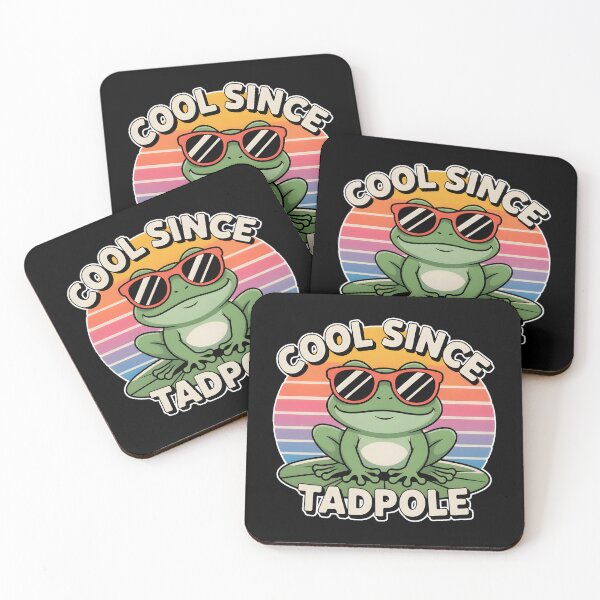 Item preview, Cool Since Tadpole Frog Shirt – Retro 90s Sunglasses Cute Frog Tee designed and sold by ImaginedSpace7.