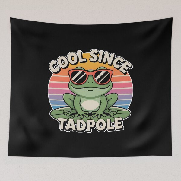 Item preview, Cool Since Tadpole Frog Shirt – Retro 90s Sunglasses Cute Frog Tee designed and sold by ImaginedSpace7.