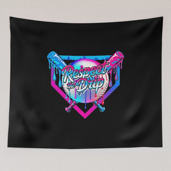 Item preview, Respect The Drip Baseball Paint Splash  designed and sold by miaa-artistshop.