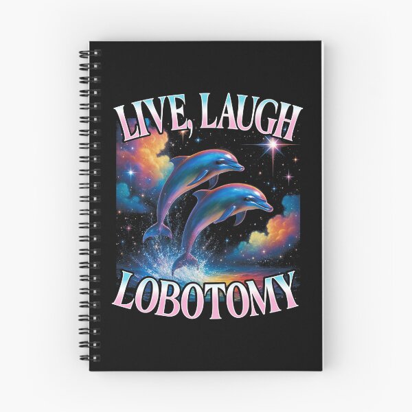 Item preview, Live Laugh Lobotomy Surreal Dolphin Space Illustration designed and sold by tadmercado.