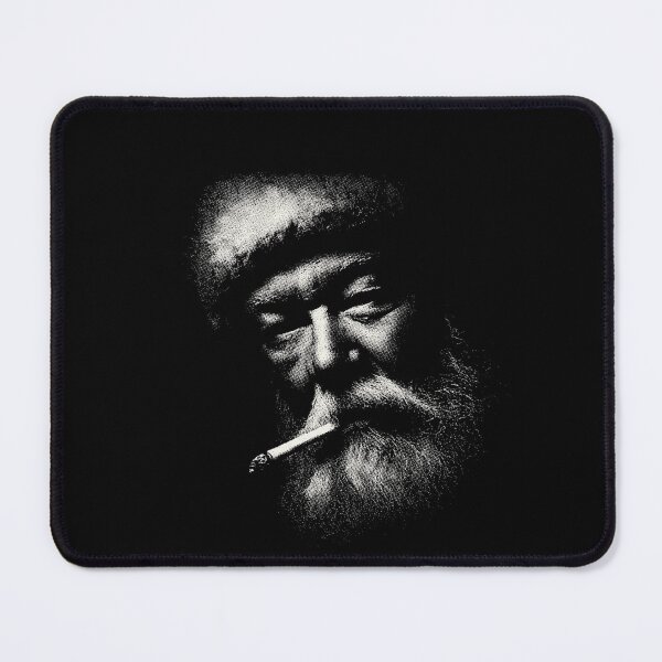 Item preview, Gritty Santa Claus Smoking Cigarette Portrait designed and sold by k3rstman1.