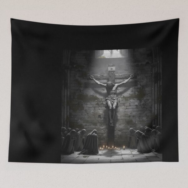 Item preview, Crucifixion scene with praying figures designed and sold by MASONa03.