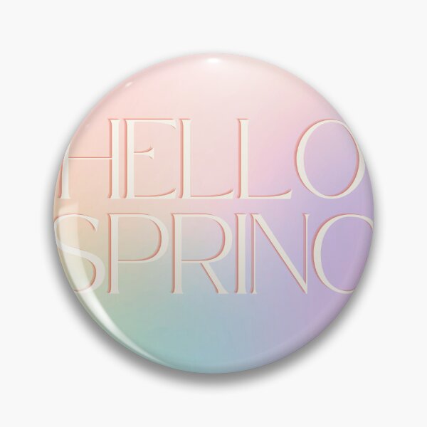 Item preview, Hello Spring – Pastel Gradient Seasonal Typography designed and sold by Saynix.