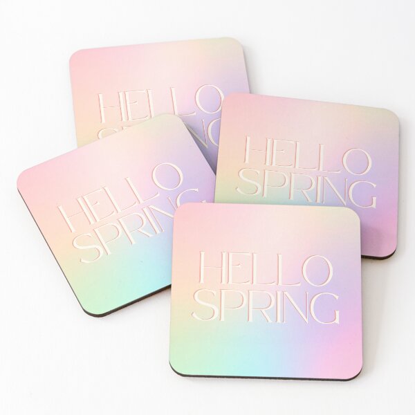 Item preview, Hello Spring – Pastel Gradient Seasonal Typography designed and sold by Saynix.